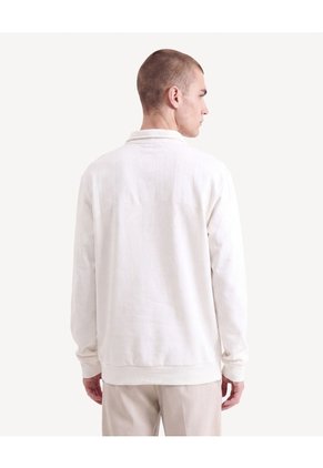 Buso Half Zipper Para Hombre Crema Seven Seven