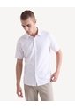 Camisa Esencial Manga Corta  Para Hombre Blanco Seven Seven de Seven Seven
