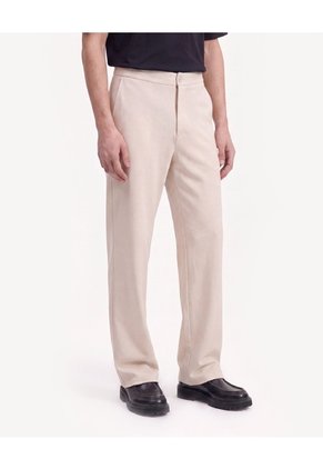 Pantalón Jogger De Punto Para Hombre Beige Seven Seven