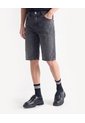 Bermuda Denim Regular  Para Hombre Negro Seven Seven de Seven Seven