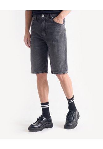 Bermuda Denim Regular  Para Hombre Negro Seven Seven Seven Seven