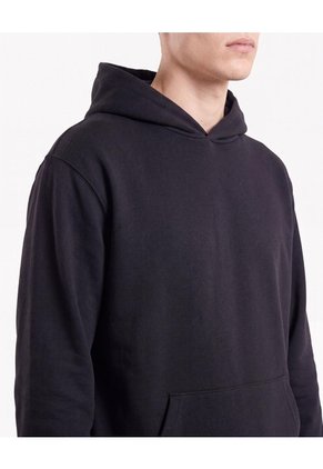 Hoodie Básico Pesado Para Hombre Negro Seven Seven
