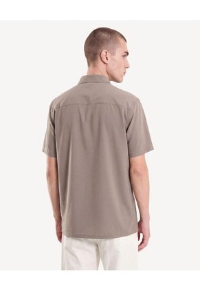 Camisa Non Iron Stretch  Para Hombre Verde Seven Seven