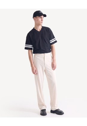 Pantalón Jogger De Punto Para Hombre Beige Seven Seven