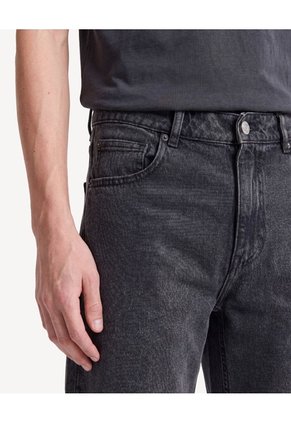 Bermuda Denim Regular  Para Hombre Negro Seven Seven