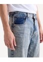 Jean Straight Dirty  Para Hombre Gris Seven Seven de Seven Seven
