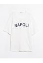 Camiseta Oversize Tejida  Para Hombre Marfil Seven Seven de Seven Seven