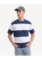 Camiseta Bloques Bicolor  Para Hombre Azul Seven Seven de Seven Seven