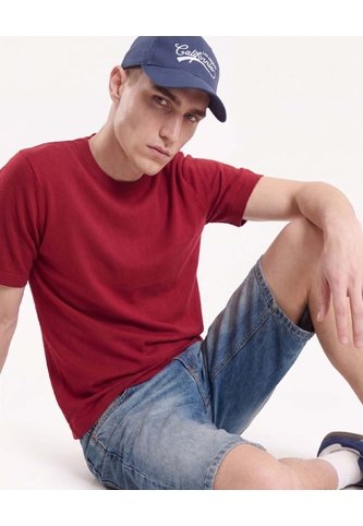 Camiseta Jersey Regular  Para Hombre Rojo Seven Seven Seven Seven