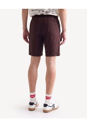 Bermuda Jogger Ligera Para Hombre Café Seven Seven