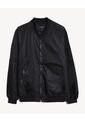 Chaqueta Bomber Con Cremallera  Para Hombre Negro Seven Seven de Seven Seven