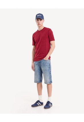 Camiseta Jersey Regular  Para Hombre Rojo Seven Seven