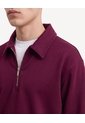 Buzo Half Zipper  Para Hombre Vino Seven Seven de Seven Seven