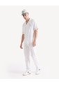 Pantalón Carrot En Lino  Para Hombre Marfil Seven Seven de Seven Seven