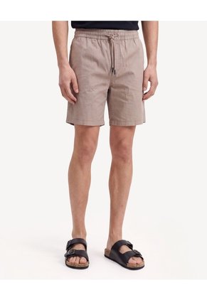 Bermuda Rústica Para Hombre Beige Seven Seven