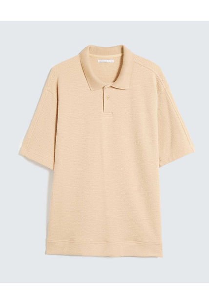 Polo Para Hombre Cuello Tejido Sin Bolsillo Color Avena Marca Seven Seven #45110887