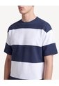 Camiseta Bloques Bicolor  Para Hombre Azul Seven Seven de Seven Seven