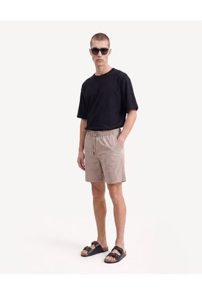 Bermuda Rústica Para Hombre Beige Seven Seven
