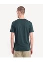 Camiseta Detalle Metalizado  Para Hombre Verde Seven Seven de Seven Seven