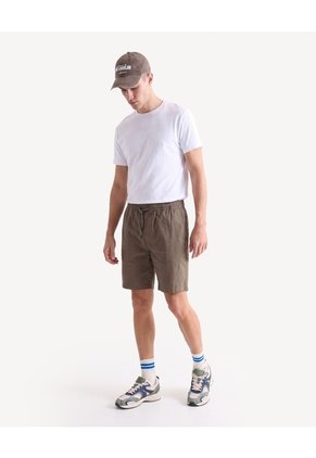 Bermuda Jogger Ligera Para Hombre Verde Seven Seven
