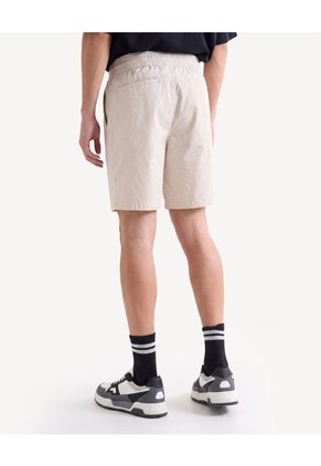 Bermuda Jogger Ligera  Para Hombre Taupe Seven Seven