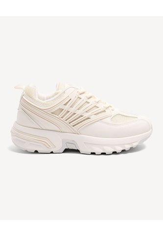 Tenis Deportivos Modernos  Para Mujer Marfil Seven Seven Seven Seven