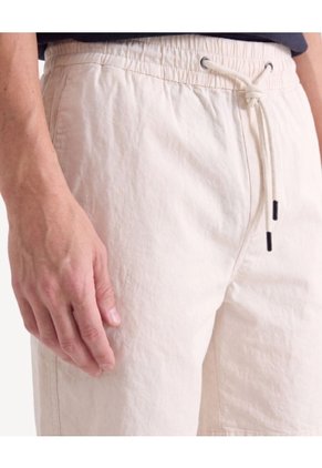 Bermuda Jogger Ligera  Para Hombre Taupe Seven Seven