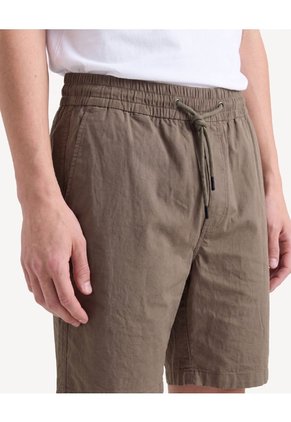 Bermuda Jogger Ligera Para Hombre Verde Seven Seven