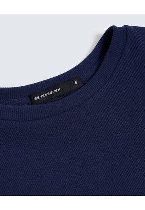 Camiseta Para Mujer Manga Larga Color Azul Oscuro Marca Seven Seven #28096046