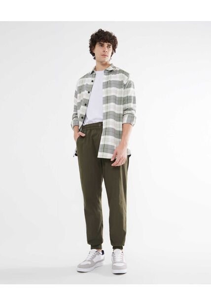 Jogger Casual  Para Hombre Verde Seven Seven