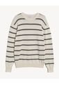 Buzo Rayado Relaxed  Para Hombre Beige Seven Seven de Seven Seven