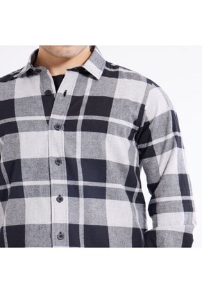 Camisa Para Hombre Manga Larga  Color Gris Jaspe Marca Seven Seven #45011846