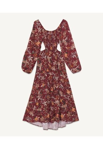 Vestido Para Mujer Manga Larga Color Vino Marca Seven Seven #28171192 Seven Seven