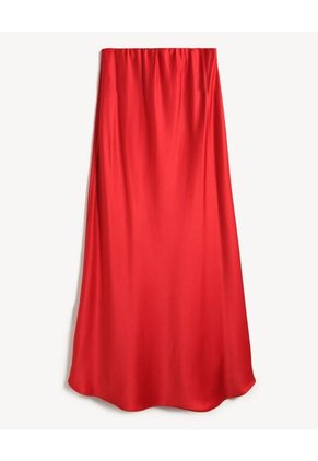 Falda Para Mujer Largo Color Rojo Marca Seven Seven #28140966