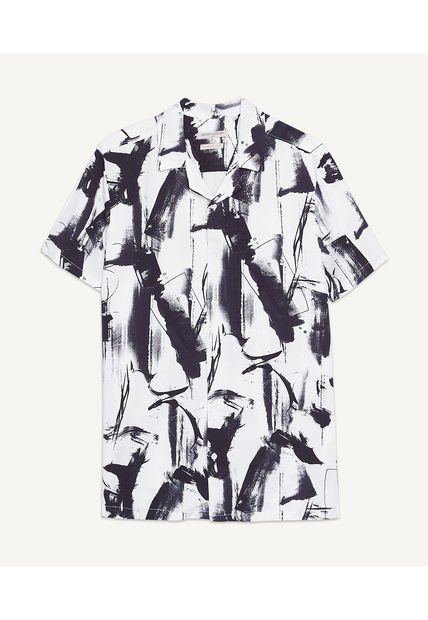 Camisa Para Hombre Manga Corta  Color Negro Marca Seven Seven #45011924