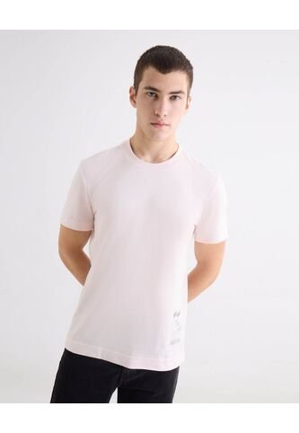Camiseta Regular Estampada  Para Hombre Rosa Seven Seven Seven Seven