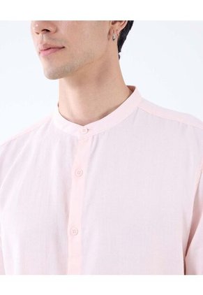 Camisa Para Hombre Manga Larga Color Rosa Marca Seven Seven #45012067