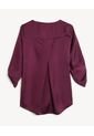 Blusa Para Mujer Manga 3/4 Color Vino Marca Seven Seven #28124090 de Seven Seven
