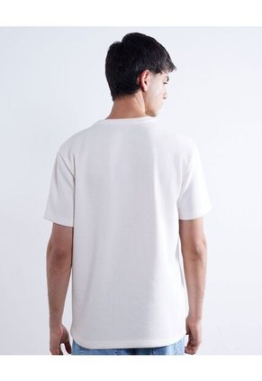 Camiseta Para Hombre Manga Corta Color Marfil Marca Seven Seven #45092522