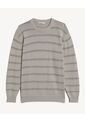 Buzo Rayado Relaxed  Para Hombre Café Seven Seven de Seven Seven