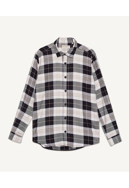 Camisa Para Hombre Manga Larga  Color Negro Marca Seven Seven #45011913