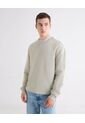 Buzo Regular Cuello V  Para Hombre Gris Seven Seven de Seven Seven
