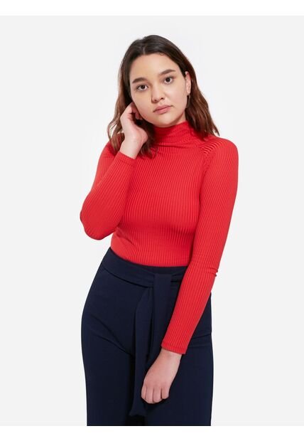 Camiseta Para Mujer Manga Larga Color Rojo Marca Seven Seven #28094119