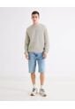 Buzo Regular Cuello V  Para Hombre Gris Seven Seven de Seven Seven