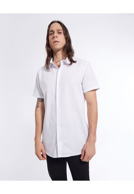 Camisa Para Hombre Manga Corta  Color Blanco Marca Seven Seven #45011865