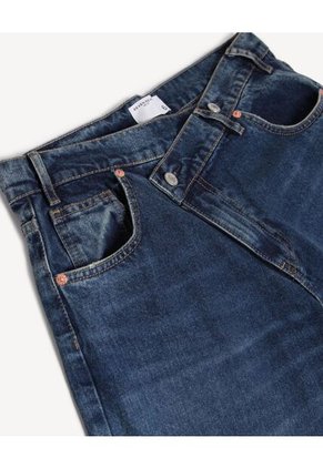 Jean Para Mujer Straight Color Azul Marca Seven Seven #28160980