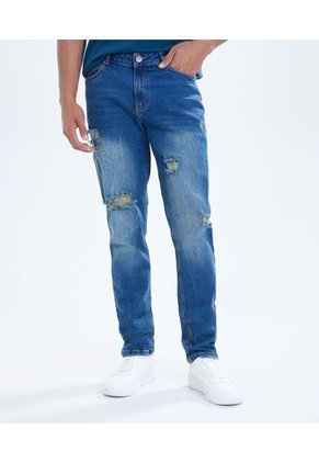 Jean Para Hombre Slim Color Azul Medio Marca Seven Seven #45160469