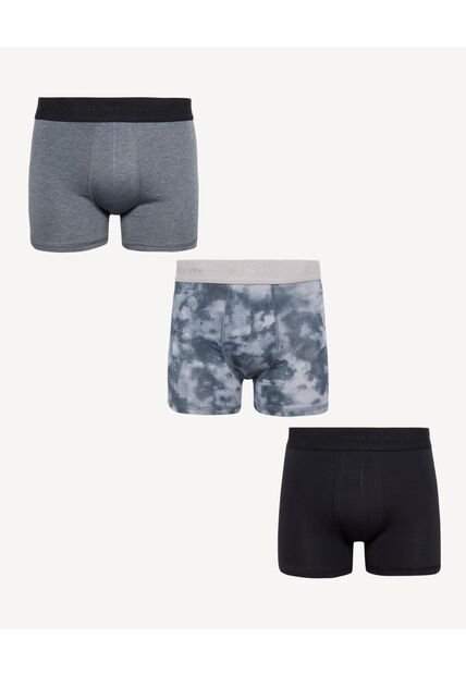 Pack X3 Boxer Medio X3 Para Hombre Azul Seven Seven