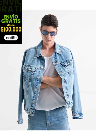 Chaqueta Para Hombre Trucker Color Azul Marca Seven Seven #45080466 Seven Seven