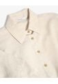 Blusa Crop Con Botones  Para Mujer Crudo Seven Seven de Seven Seven